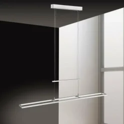 Luminaires Paul Neuhaus Suspension Paul Neuhaus INIGO LED Acier inoxydable, 2 lumières* Suspensions