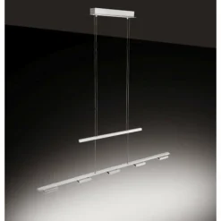 Luminaires Paul Neuhaus Suspension Paul Neuhaus INIGO LED Acier inoxydable, 5 lumières* Éclairage Led