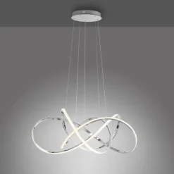 Luminaires Paul Neuhaus Suspension Paul Neuhaus KIRIBI LED Chrome, 1 lumière* Éclairage Led