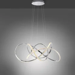 Luminaires Paul Neuhaus Suspension Paul Neuhaus KIRIBI LED Chrome, 1 lumière* Éclairage Led