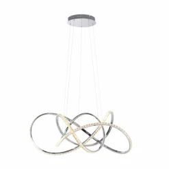 Luminaires Paul Neuhaus Suspension Paul Neuhaus KIRIBI LED Chrome, 1 lumière* Éclairage Led