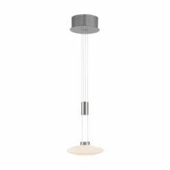 Luminaires Paul Neuhaus Suspension Paul Neuhaus LAUTADA LED Acier brossé, 1 lumière