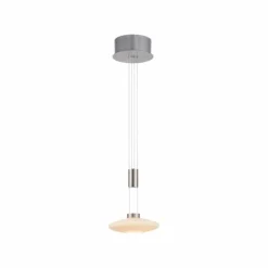 Luminaires Paul Neuhaus Suspension Paul Neuhaus LAUTADA LED Acier brossé, 1 lumière