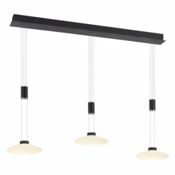 Luminaires Paul Neuhaus Suspension Paul Neuhaus LAUTADA LED Noir, 3 lumières