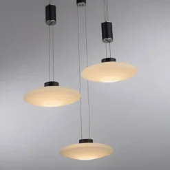 Luminaires Paul Neuhaus Suspension Paul Neuhaus LAUTADA LED Noir, 3 lumières