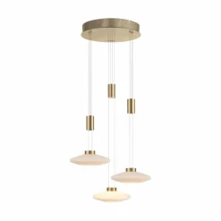 Luminaires Paul Neuhaus Suspension Paul Neuhaus LAUTADA LED Laiton, 3 lumières