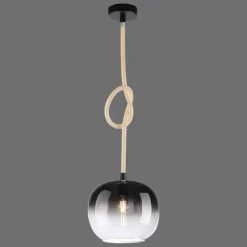 Suspension Verre Fumé-Luminaires Paul Neuhaus Suspension Paul Neuhaus LUMA Noir, 1 lumière