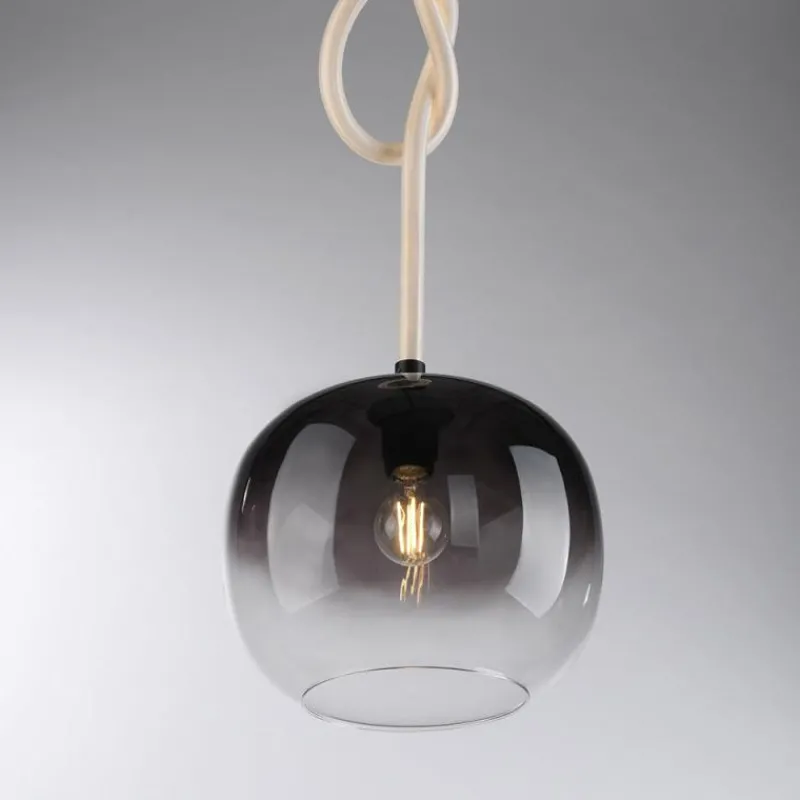 Suspension Verre Fumé-Luminaires Paul Neuhaus Suspension Paul Neuhaus LUMA Noir, 1 lumière
