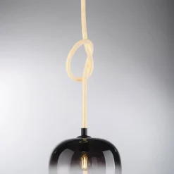 Suspension Verre Fumé-Luminaires Paul Neuhaus Suspension Paul Neuhaus LUMA Noir, 1 lumière