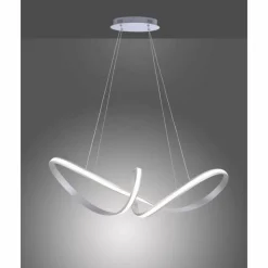 Luminaires Paul Neuhaus Suspension Paul Neuhaus MELINDA LED Acier inoxydable, 1 lumière* Éclairage Led