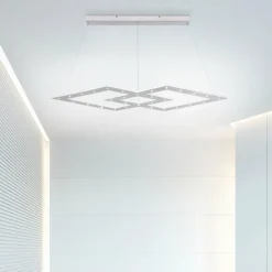 Luminaires Paul Neuhaus Suspension Paul Neuhaus PURE-COSMO LED Aluminium, 44 lumières, Télécommandes* Éclairage Led