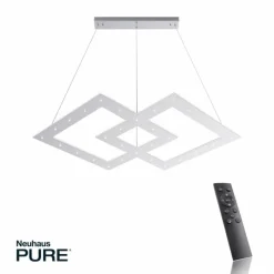 Luminaires Paul Neuhaus Suspension Paul Neuhaus PURE-COSMO LED Aluminium, 44 lumières, Télécommandes* Éclairage Led