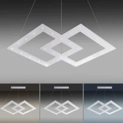 Luminaires Paul Neuhaus Suspension Paul Neuhaus PURE-COSMO LED Aluminium, 44 lumières, Télécommandes* Éclairage Led