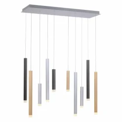 Luminaires Paul Neuhaus Suspension Paul Neuhaus PURE-GEMIN LED Aluminium, Noir, 10 lumières* Suspensions