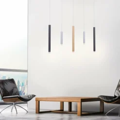 Luminaires Paul Neuhaus Suspension Paul Neuhaus PURE-GEMIN LED Aluminium, Laiton, Noir, 5 lumières* Éclairage Led