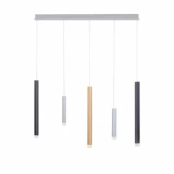 Luminaires Paul Neuhaus Suspension Paul Neuhaus PURE-GEMIN LED Aluminium, Laiton, Noir, 5 lumières* Éclairage Led