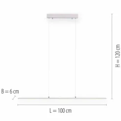 Luminaires Paul Neuhaus Suspension Paul Neuhaus PURE-LITE LED Acier inoxydable, 1 lumière* Éclairage Led