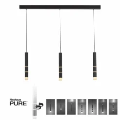 Luminaires Paul Neuhaus Suspension Paul Neuhaus PURE-VEGA LED Noir, 9 lumières* Éclairage Led