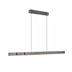 Luminaires Paul Neuhaus Suspension Paul Neuhaus PURE-MOTO-RISE LED Gris, 3 lumières, Télécommandes