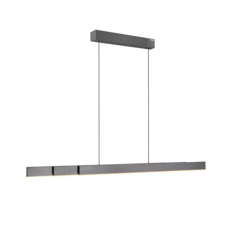 Luminaires Paul Neuhaus Suspension Paul Neuhaus PURE-MOTO-RISE LED Gris, 3 lumières, Télécommandes