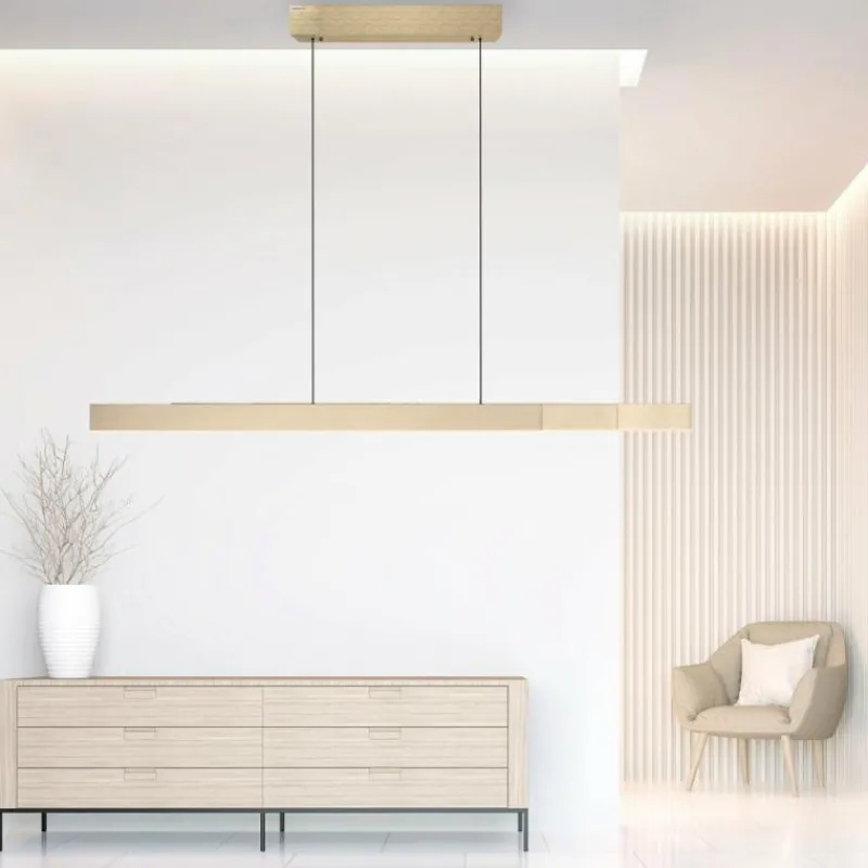 Luminaires Paul Neuhaus Suspension Paul Neuhaus PURE-MOTO-RISE LED Or, 3 lumières, Télécommandes