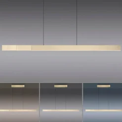 Luminaires Paul Neuhaus Suspension Paul Neuhaus PURE-MOTO-RISE LED Or, 3 lumières, Télécommandes