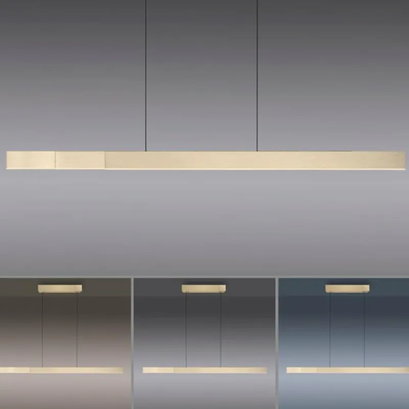 Luminaires Paul Neuhaus Suspension Paul Neuhaus PURE-MOTO-RISE LED Or, 3 lumières, Télécommandes