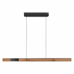 Lampes En Bois-Luminaires Paul Neuhaus Suspension Paul Neuhaus PURE-MOTO-RISE LED Couleur bois, Noir, 3 lumières, Télécommandes