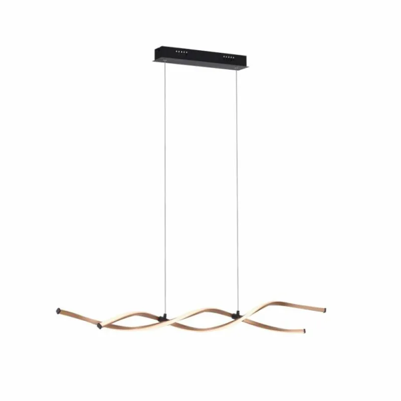 Lampes Dorées-Luminaires Paul Neuhaus Suspension Paul Neuhaus POLINA LED Noir, 1 lumière