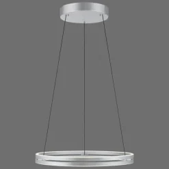 Luminaires Paul Neuhaus Suspension Paul Neuhaus PURE E-LOOP LED Argenté, 2 lumières, Télécommandes* Éclairage Led