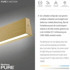 Lampes Dorées-Luminaires Paul Neuhaus Suspension Paul Neuhaus PURE E-MOTION LED Or, 1 lumière, Télécommandes
