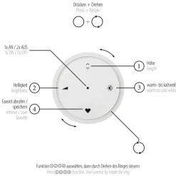 Lampes En Bois-Luminaires Paul Neuhaus Suspension Paul Neuhaus PURE E-MOTION LED Couleur bois, Noir, 1 lumière, Télécommandes