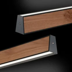 Lampes En Bois-Luminaires Paul Neuhaus Suspension Paul Neuhaus PURE E-MOTION LED Couleur bois, Noir, 1 lumière, Télécommandes