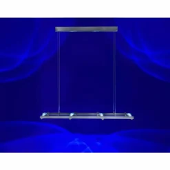 Paul Neuhaus Q-Serie Suspension Paul Neuhaus Q-Fisheye LED Acier inoxydable, 8 lumières, Télécommandes, Changeur de couleurs