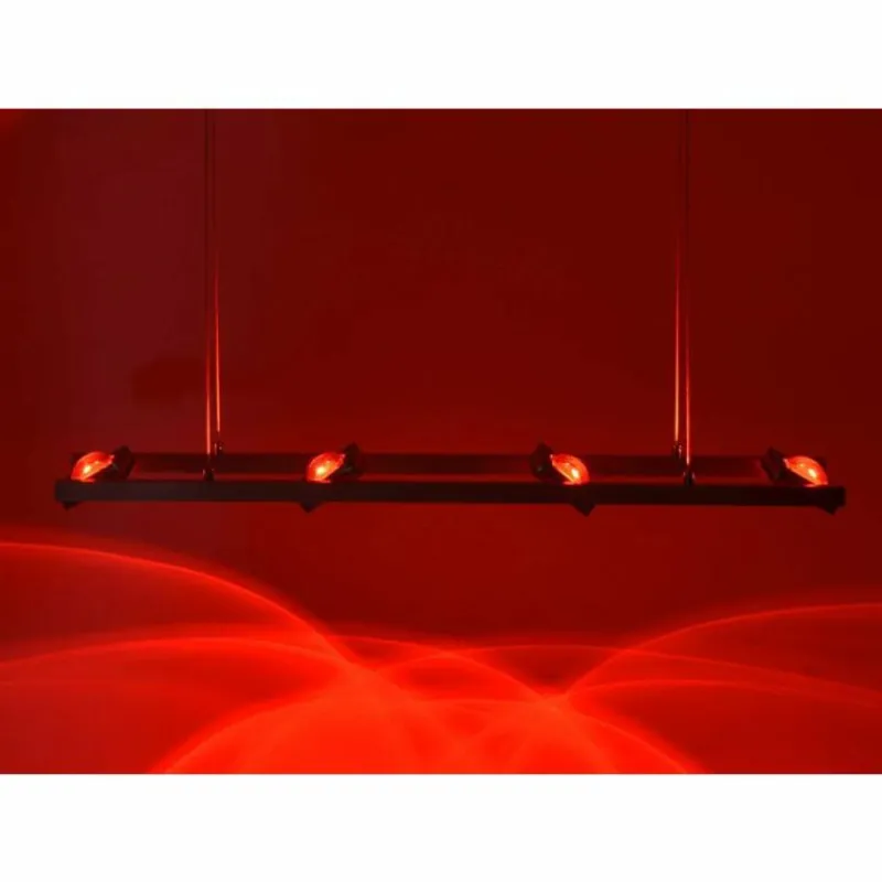 Paul Neuhaus Q-Serie Suspension Paul Neuhaus Q-Fisheye LED Acier inoxydable, 8 lumières, Télécommandes, Changeur de couleurs