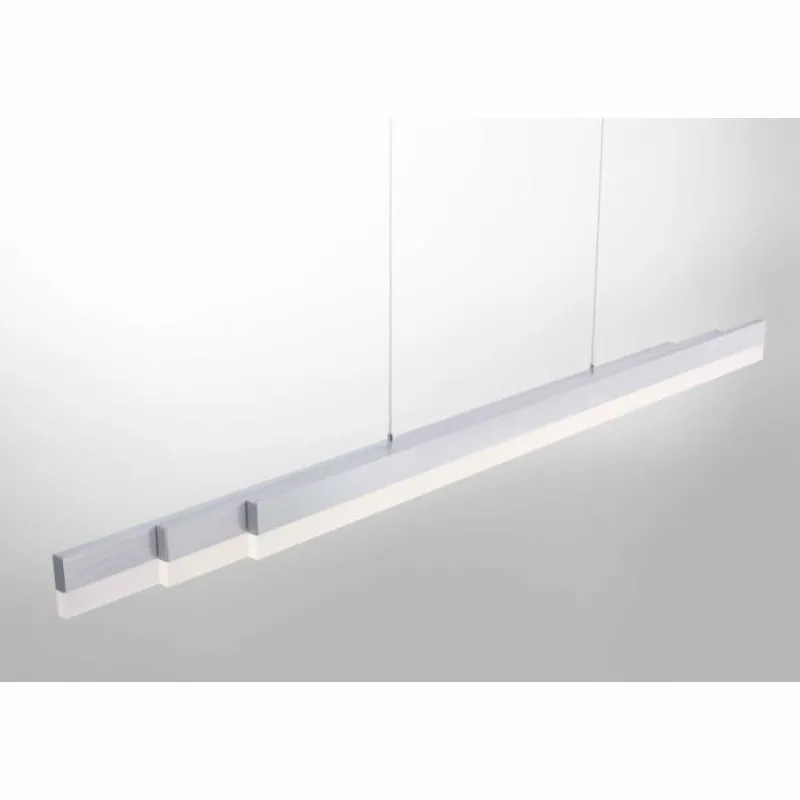 Paul Neuhaus Q-Serie Suspension Paul Neuhaus Q-TOWER LED Aluminium, 3 lumières, Télécommandes