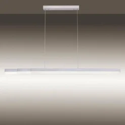 Paul Neuhaus Q-Serie Suspension Paul Neuhaus Q-TOWER LED Aluminium, 3 lumières, Télécommandes