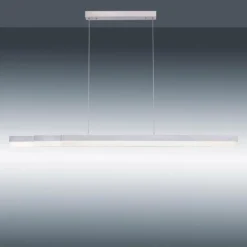 Paul Neuhaus Q-Serie Suspension Paul Neuhaus Q-TOWER LED Aluminium, 3 lumières, Télécommandes