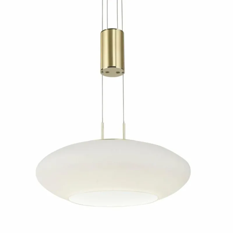 Paul Neuhaus Q-Serie Suspension Paul Neuhaus Q-ETIENNE LED Laiton, 1 lumière, Télécommandes