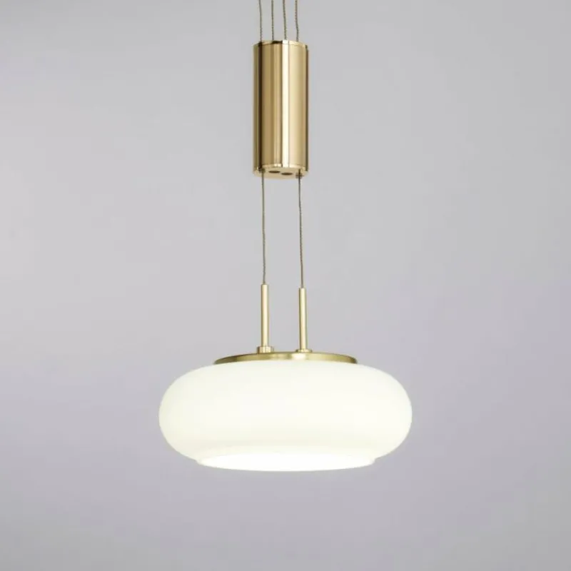 Paul Neuhaus Q-Serie Suspension Paul Neuhaus Q-ETIENNE LED Laiton, 2 lumières, Télécommandes