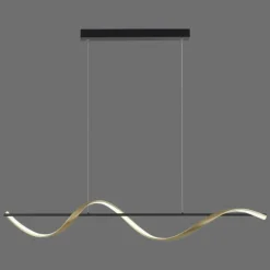 Paul Neuhaus Q-Serie Suspension Paul Neuhaus Q-SWING LED Anthracite, Or, 1 lumière, Télécommandes