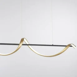 Paul Neuhaus Q-Serie Suspension Paul Neuhaus Q-SWING LED Anthracite, Or, 1 lumière, Télécommandes