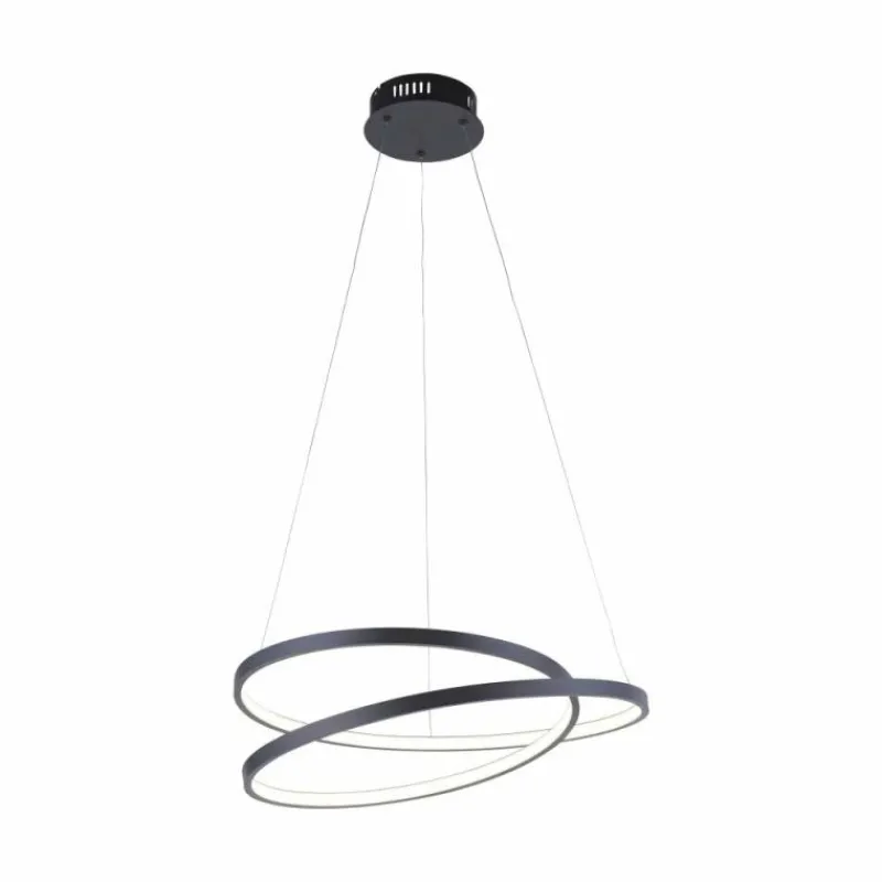 Luminaires Paul Neuhaus Suspension Paul Neuhaus ROMAN LED Noir, 1 lumière* Suspensions