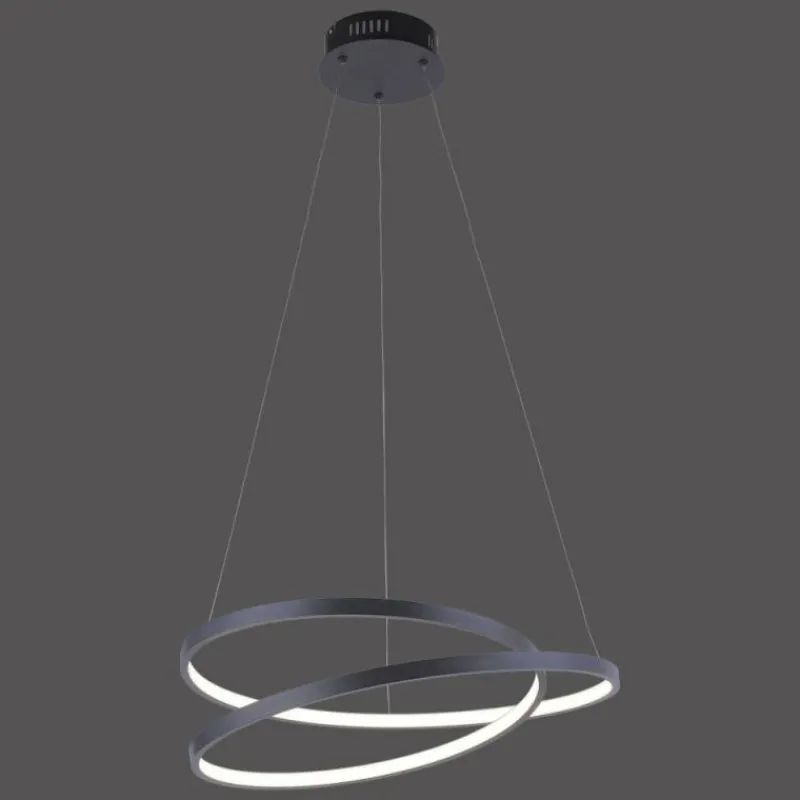 Luminaires Paul Neuhaus Suspension Paul Neuhaus ROMAN LED Noir, 1 lumière* Suspensions