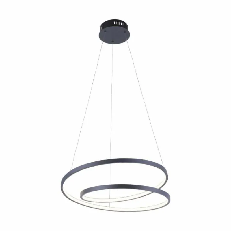 Luminaires Paul Neuhaus Suspension Paul Neuhaus ROMAN LED Noir, 1 lumière* Suspensions