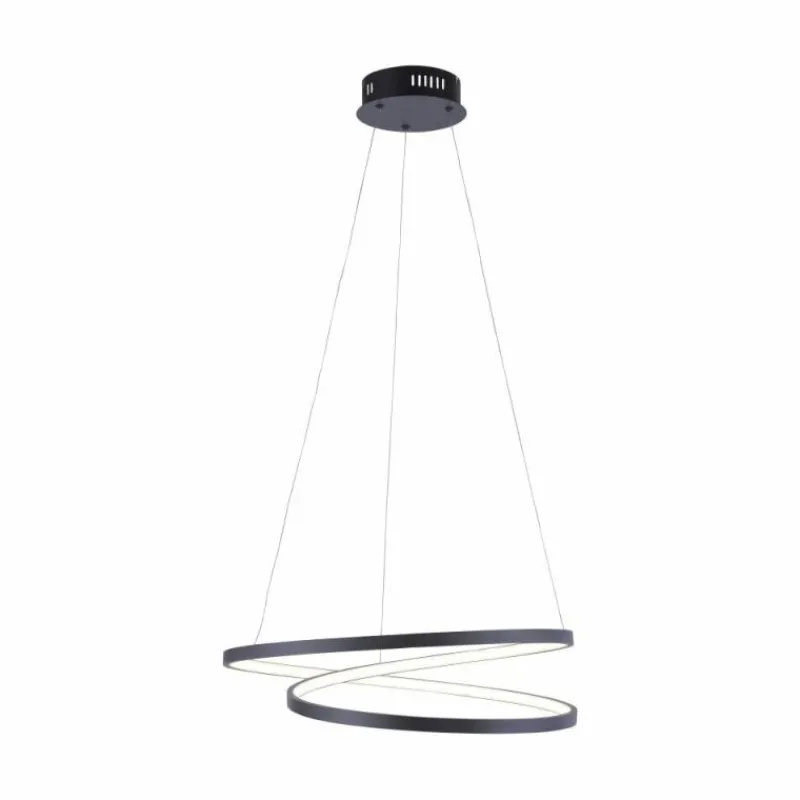 Luminaires Paul Neuhaus Suspension Paul Neuhaus ROMAN LED Noir, 1 lumière* Suspensions