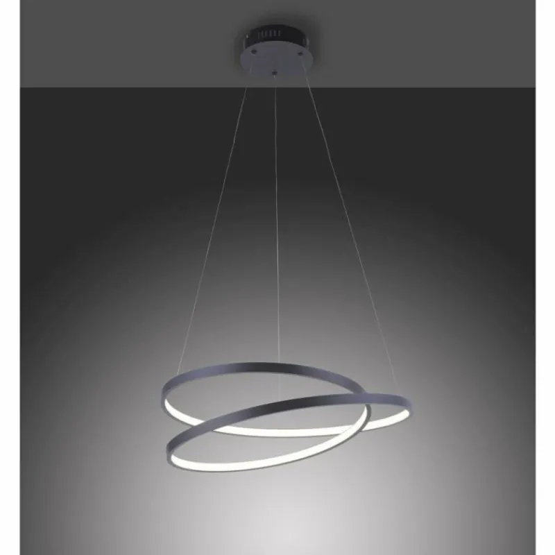 Luminaires Paul Neuhaus Suspension Paul Neuhaus ROMAN LED Noir, 1 lumière* Suspensions