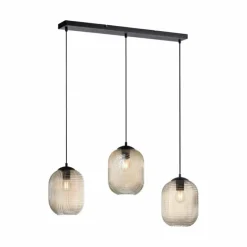 Luminaires Paul Neuhaus Suspension Paul Neuhaus SHITAKE Noir, 3 lumières