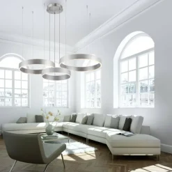 Luminaires Paul Neuhaus Suspension Paul Neuhaus SCULLI LED Argenté, 2 lumières* Éclairage Led