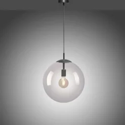 Luminaires Paul Neuhaus Suspension Paul Neuhaus WIDOW Noir, 1 lumière